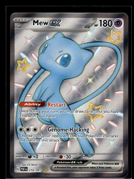 Mew ex #216/091 Paldean Fates NM