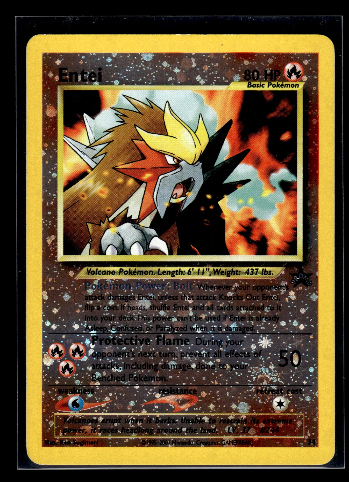 Entei #34/53 WoTC Promo LP