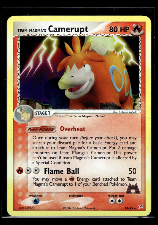 Team Magma's Camerupt #19/95 Reverse Holo Team Magma vs Team Aqua LP