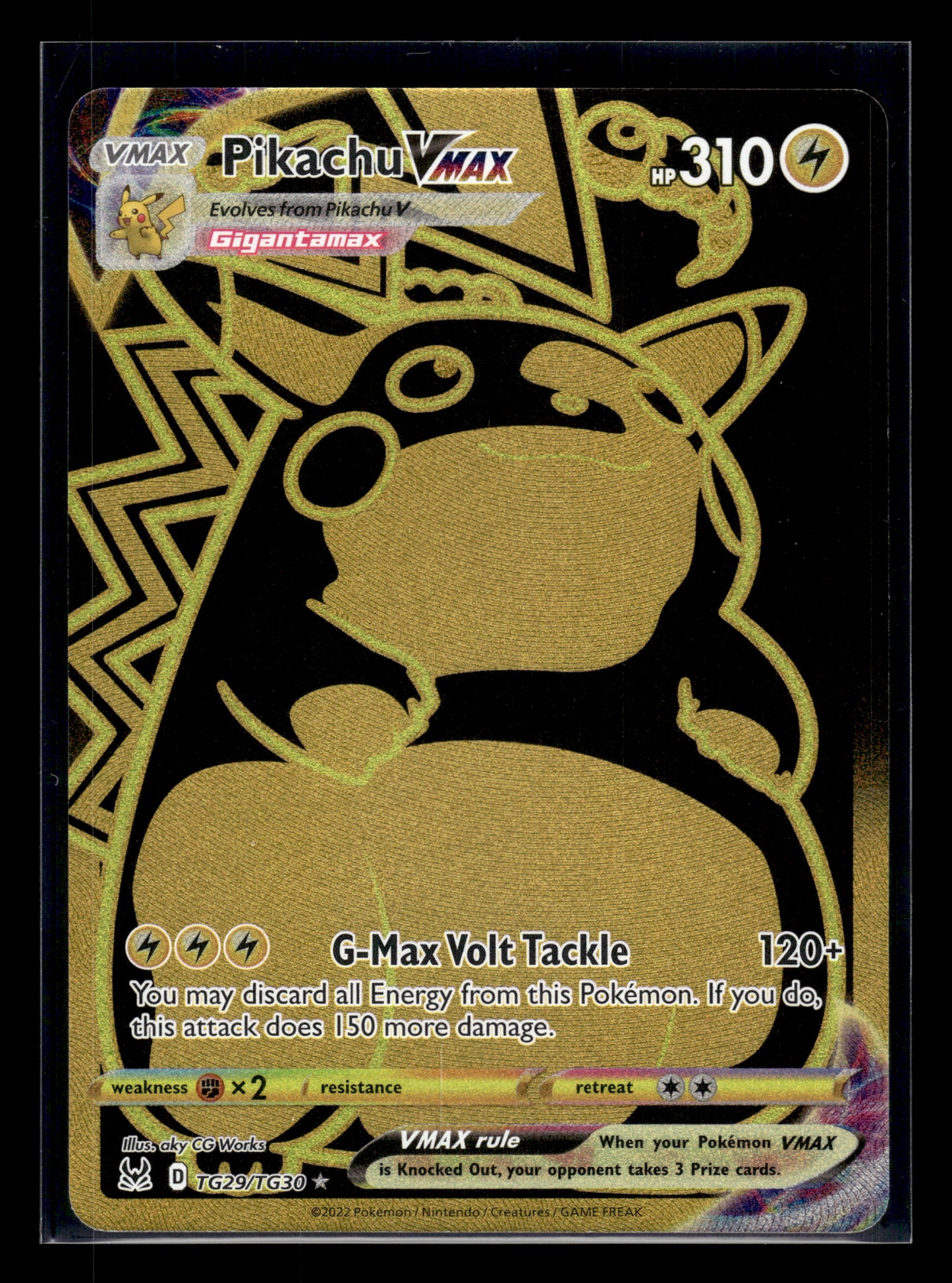 Pikachu VMAX #TG29/TG30 Lost Origin Trainer Gallery NM