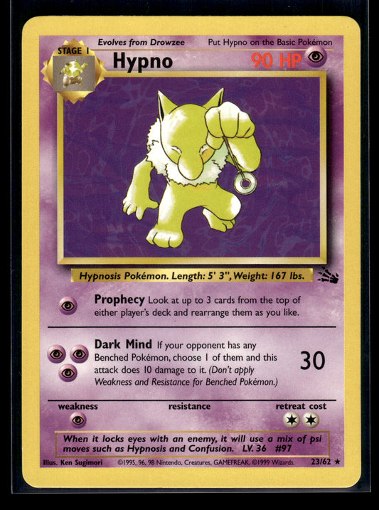 Hypno #23/62 Fossil LP