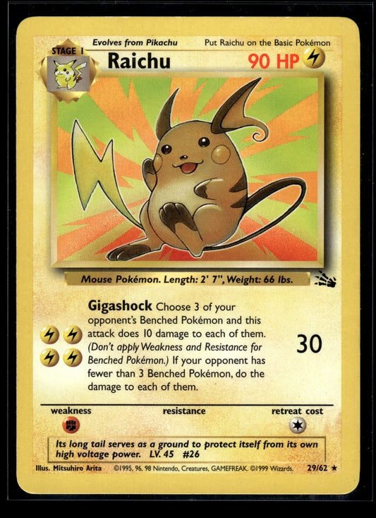 Raichu #29/62 Fossil LP