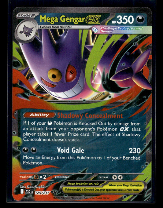 Mega Gengar ex #056/094 Phantasmal Flames NM