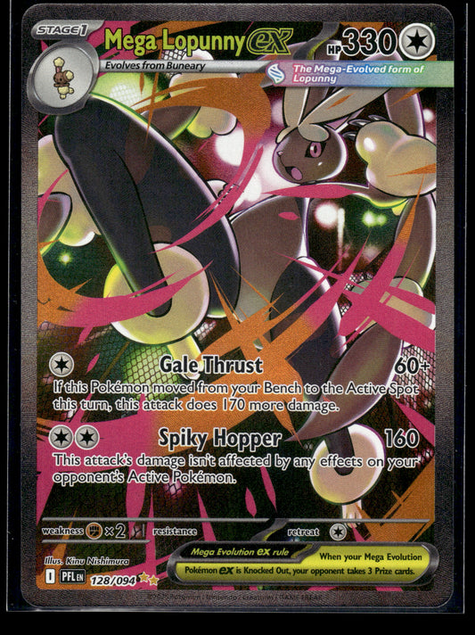 Mega Lopunny ex #128/094 Phantasmal Flames NM