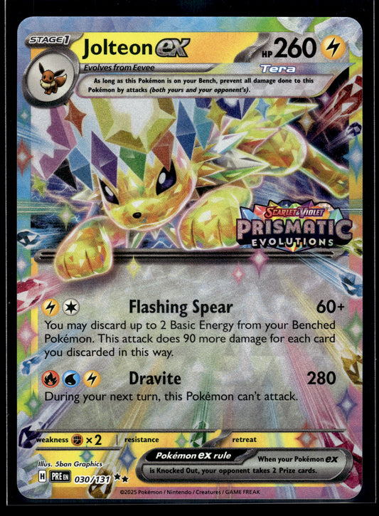 Jolteon ex #030/131 STAMPED Prismatic Evolutions NM