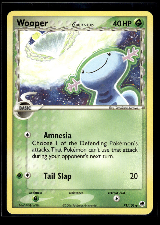 Wooper (Delta Species) #71/101 Dragon Frontiers LP