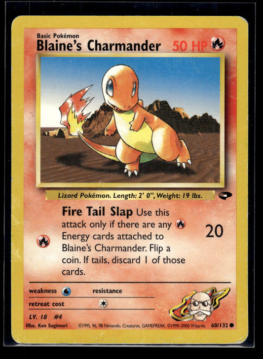 Blaine's Charmander #060/132 Gym Challenge MP
