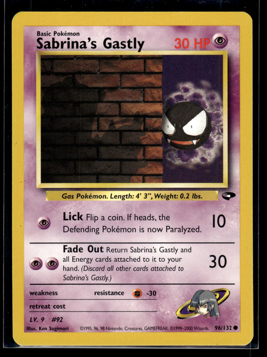 Sabrina's Gastly #096/132 Gym Challenge LP