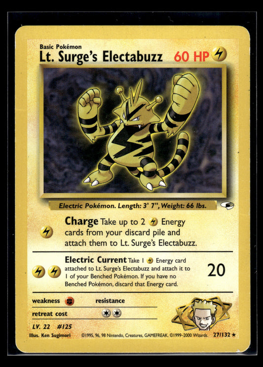 Lt. Surge's Electabuzz #027/132 Gym Heroes MP