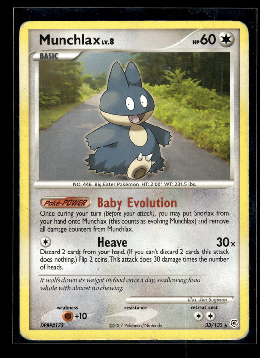 Munchlax #33/130 Diamond and Pearl HP
