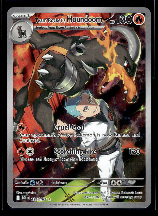 Team Rocket's Houndoom #191/182 Destined Rivals VLP