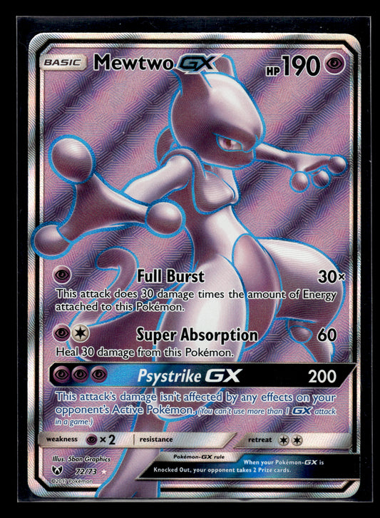 Mewtwo GX (Full Art) #72/73 Shining Legends LP