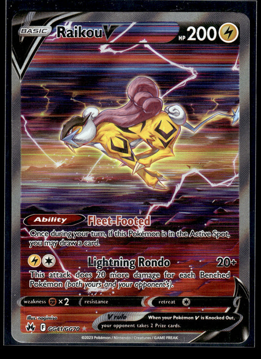 Raikou V #GG41/GG70 Crown Zenith: Galarian Gallery VLP