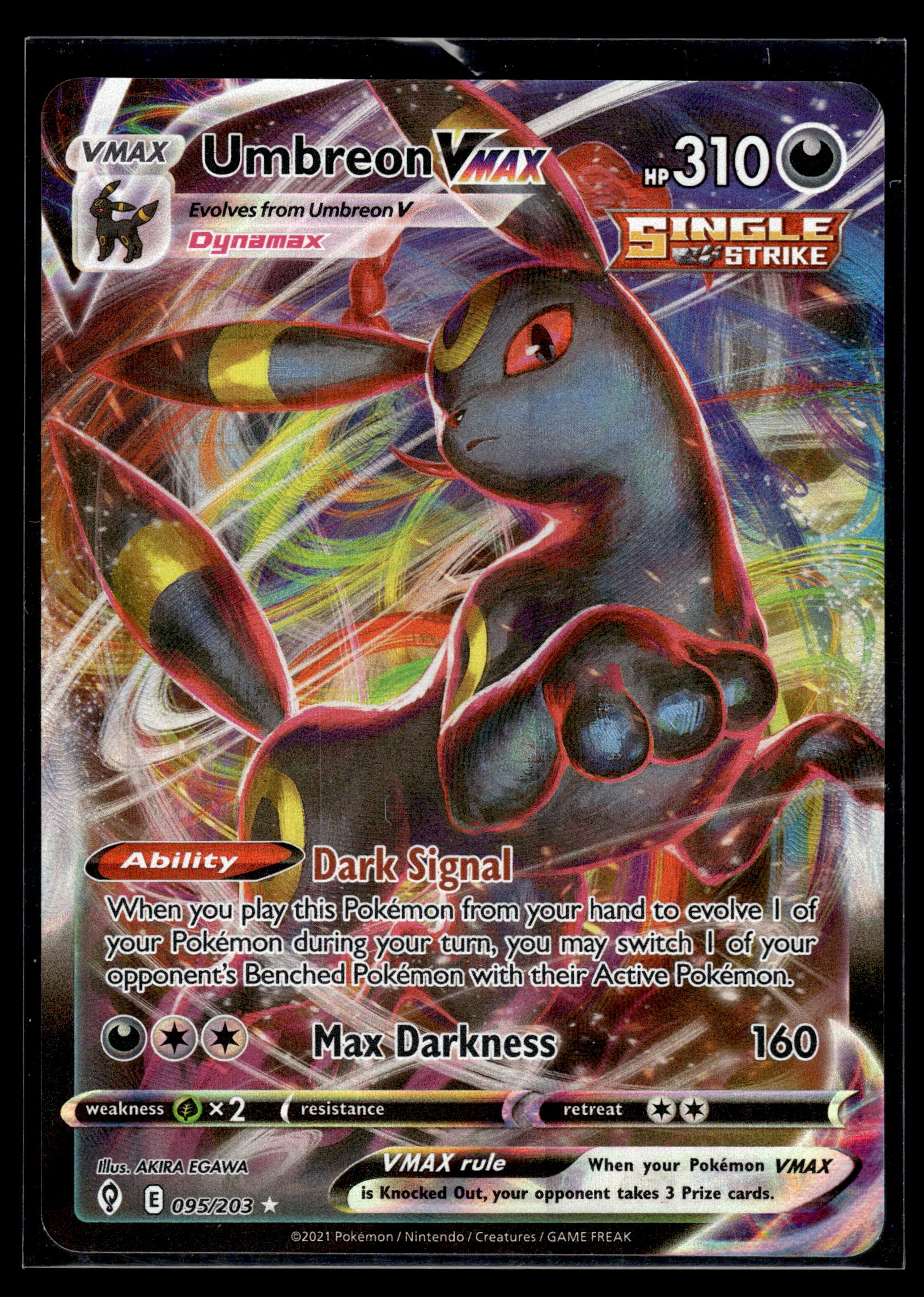 Umbreon VMAX #095/203 Evolving Skies NM