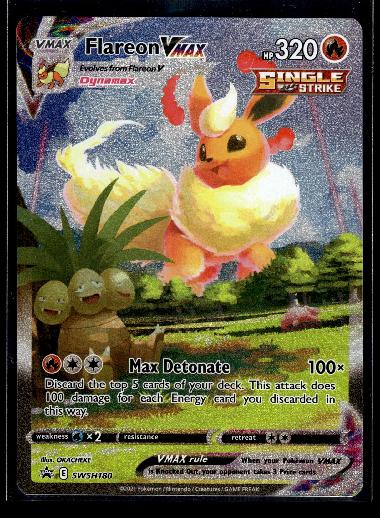 Flareon VMAX #SWSH180 Sword & Shield Promo Cards MP