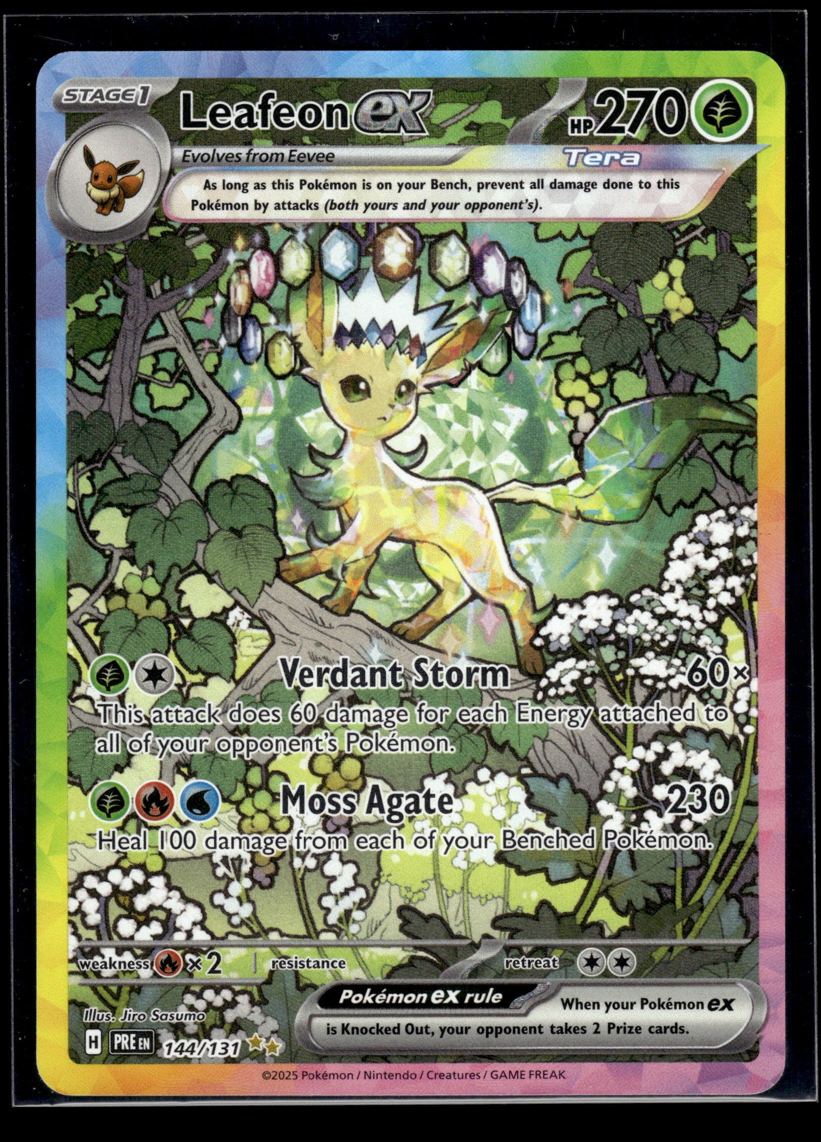 Leafeon ex #144/131 Prismatic Evolutions NM
