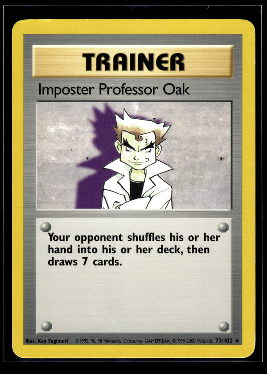 Imposter Professor Oak #073/102 Base Set MP