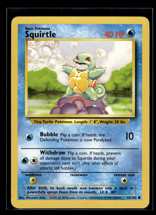 Squirtle #063/102 Base Set LP