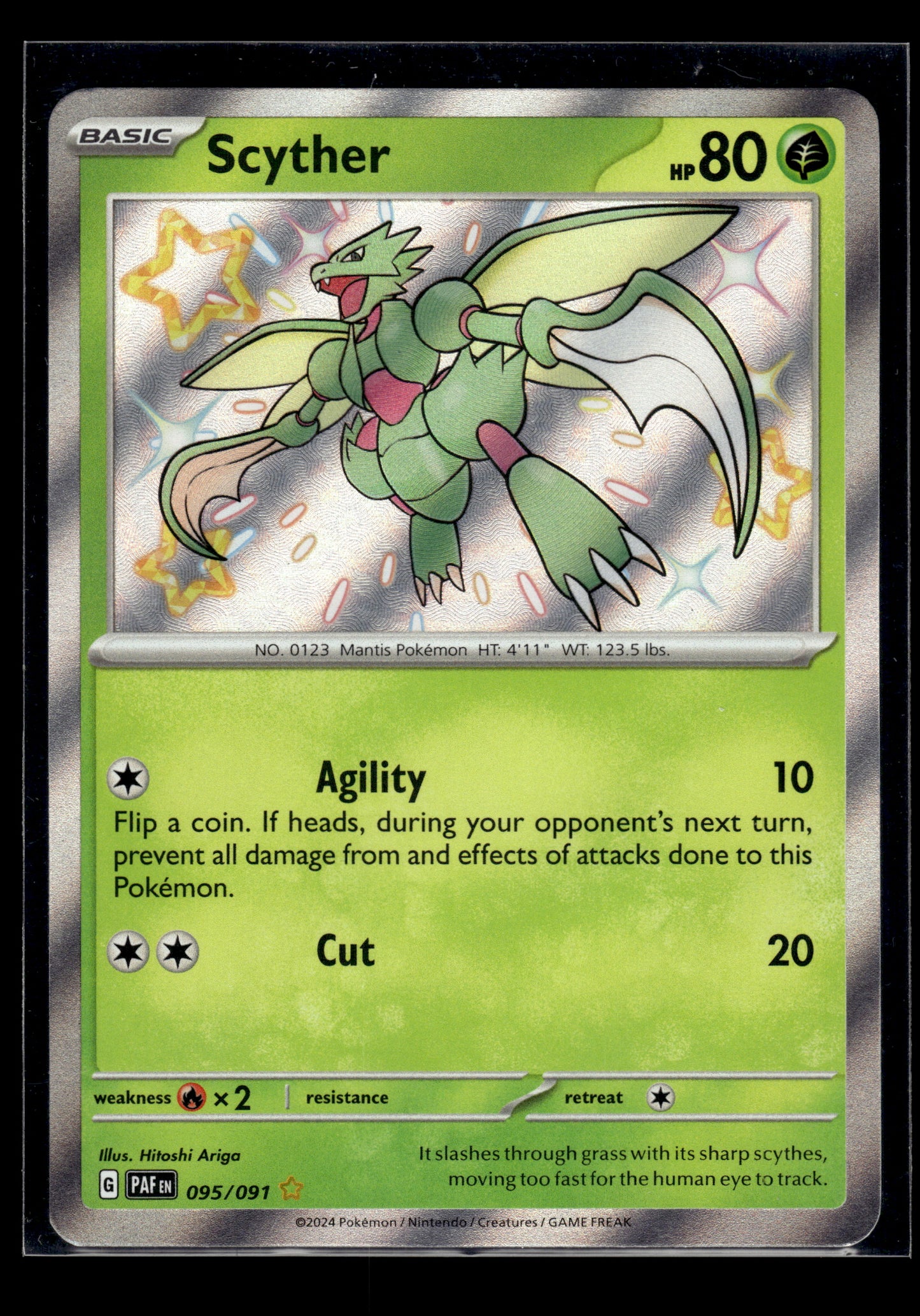 Scyther #095/091 Paldean Fates NM