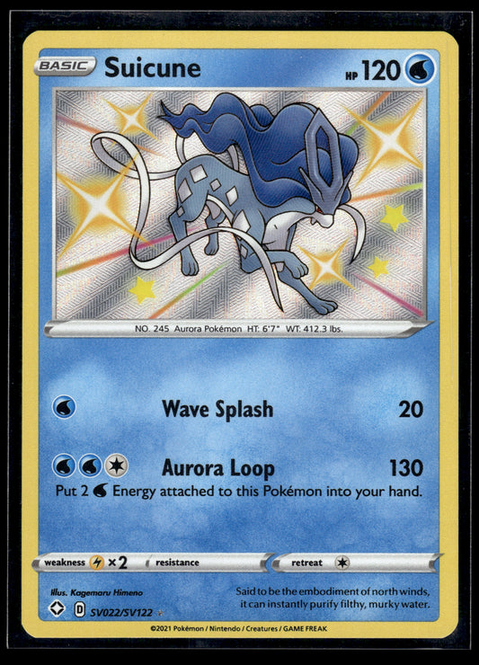 Suicune #SV022/SV122 Shining Fates: Shiny Vault VLP