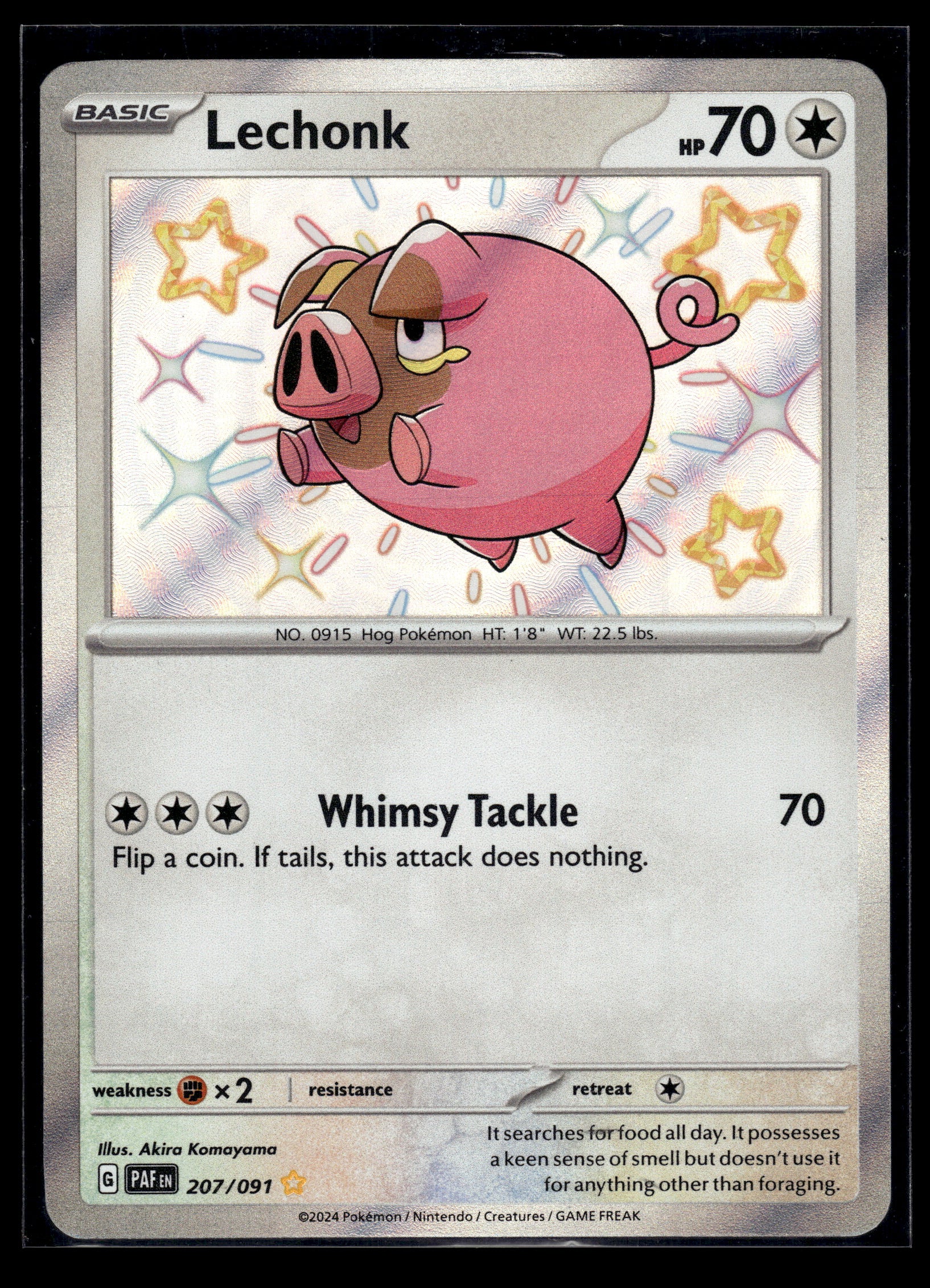 Lechonk #207/091 Paldean Fates NM