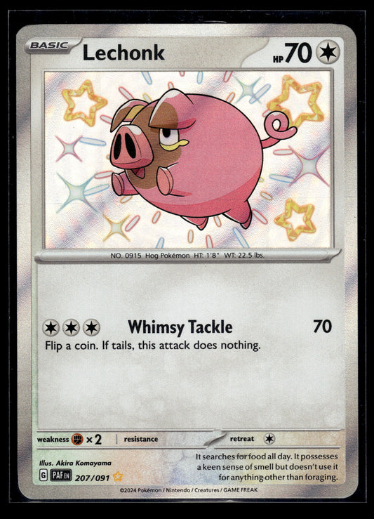 Lechonk #207/091 Paldean Fates NM