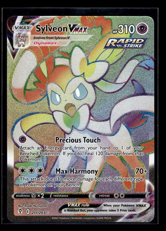 Sylveon VMAX (Secret) #211/203 Evolving Skies VLP