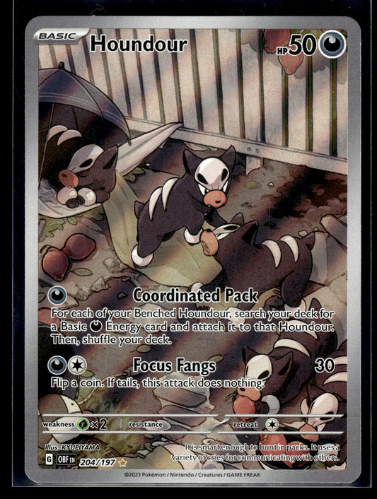 Houndour #204/197 Obsidian Flames VLP