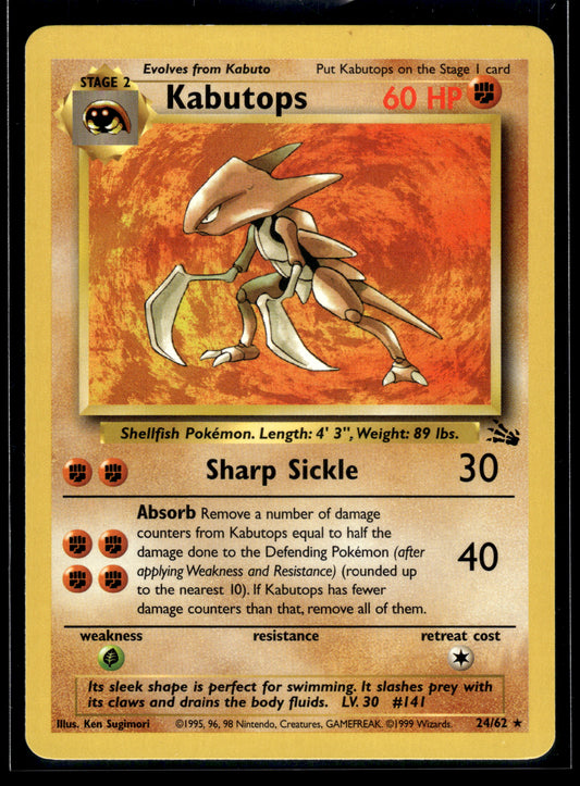 Kabutops #24/62 Fossil LP