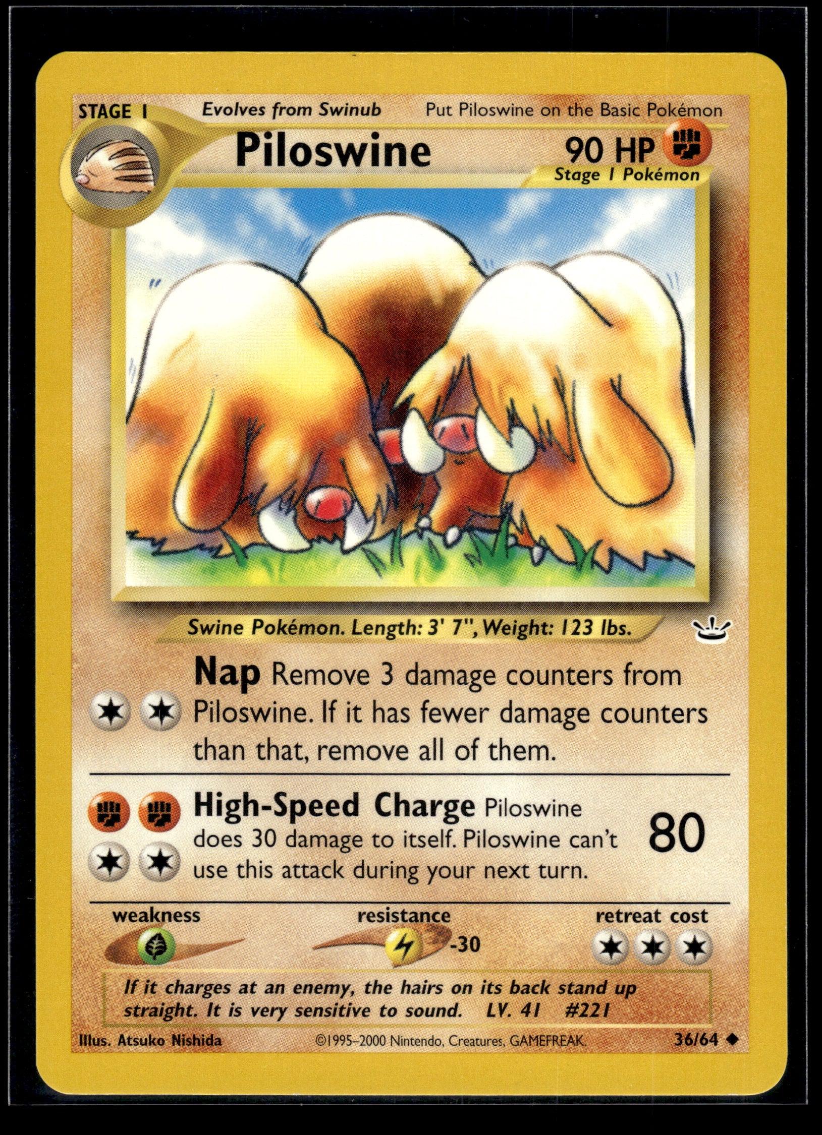 Piloswine #36/64 Neo Revelation LP
