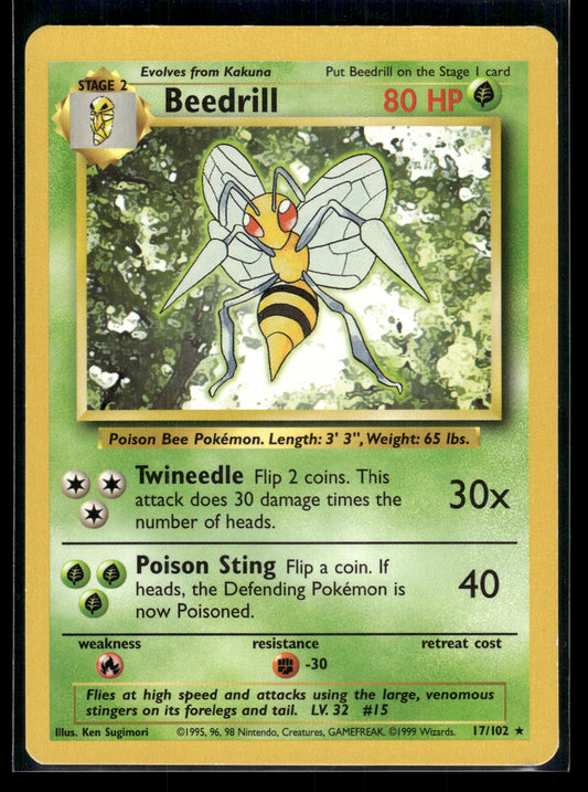 Beedrill #017/102 Base Set LP