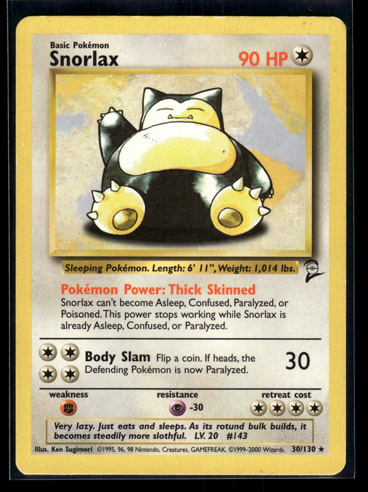 Snorlax #030/130 Base Set 2 MP