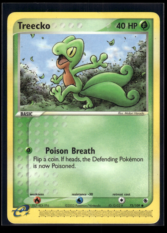 Treecko #75/109 Ruby and Sapphire HP