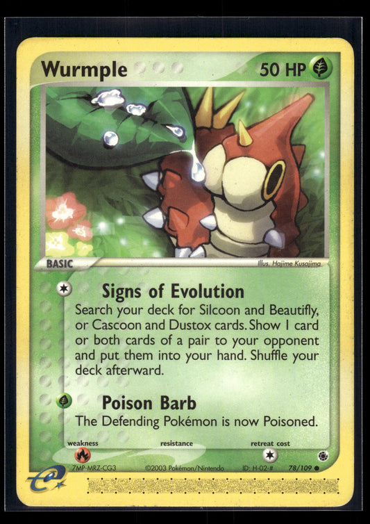 Wurmple #78/109 Ruby and Sapphire MP