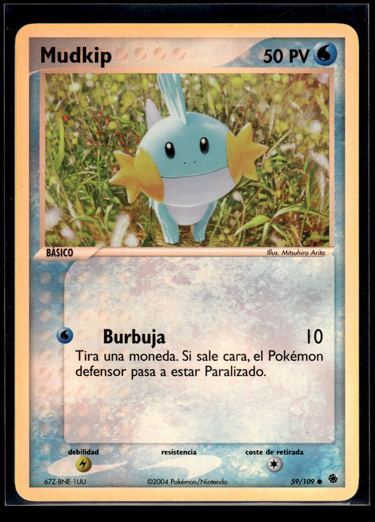 Mudkip #59/109 SPANISH Reverse Holo Ruby and Sapphire VLP