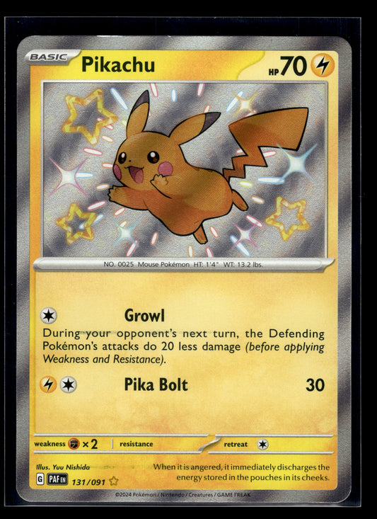 Pikachu #131/091 Paldean Fates VLP