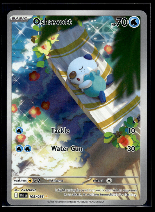 Oshawott #105/086 White Flare VLP