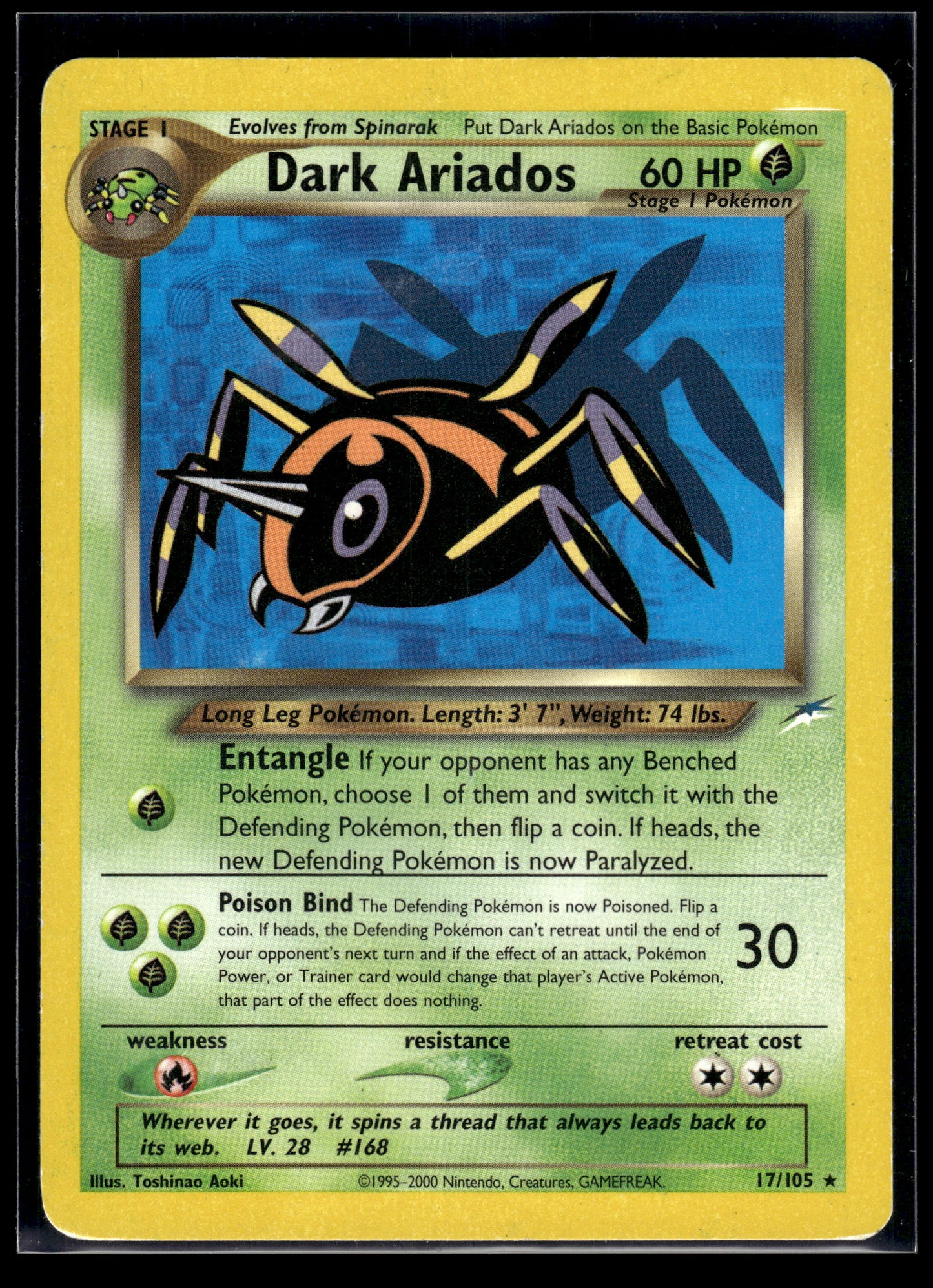 Dark Ariados #017/105 Neo Destiny MP