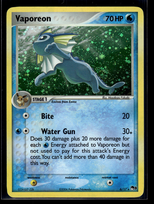 Vaporeon #006/017 POP Series 3 LP
