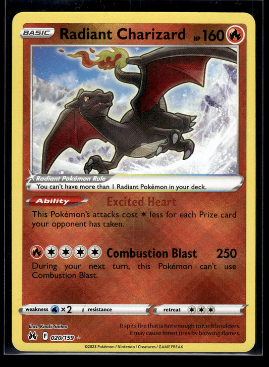 Radiant Charizard #020/159 Crown Zenith NM