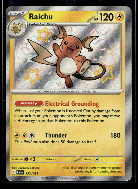Raichu #132/091 Paldean Fates VLP
