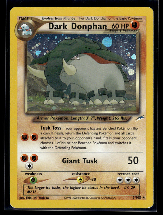 Dark Donphan #003/105 Neo Destiny MP