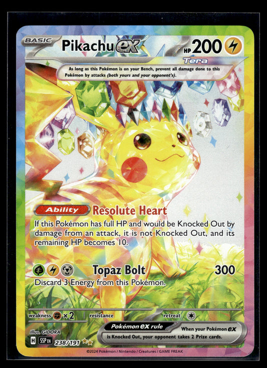 Pikachu ex #238/191 Surging Sparks VLP