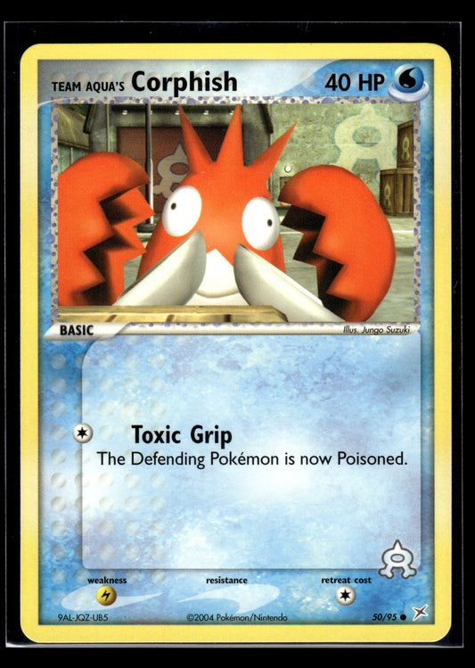 Team Aqua's Corphish #50/95 Team Magma vs Team Aqua LP