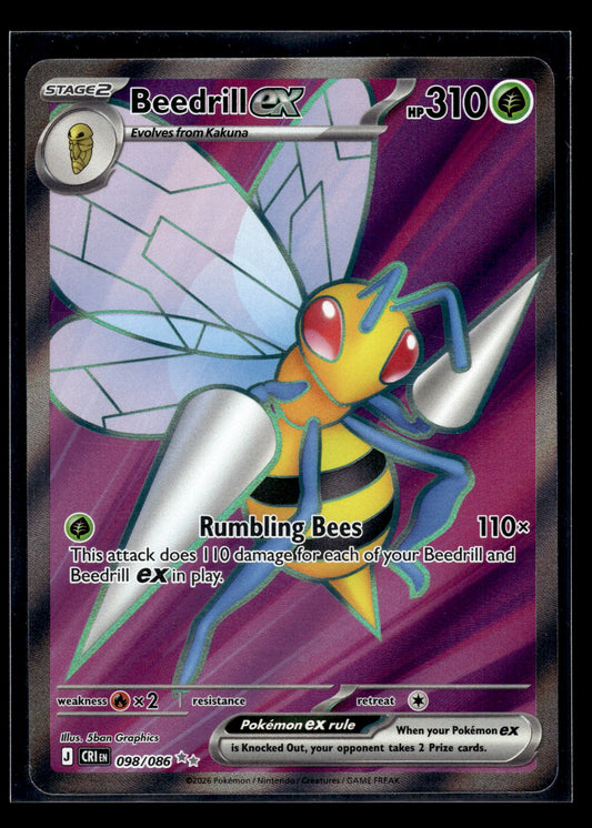 Beedrill ex #098/086 Chaos Rising VLP