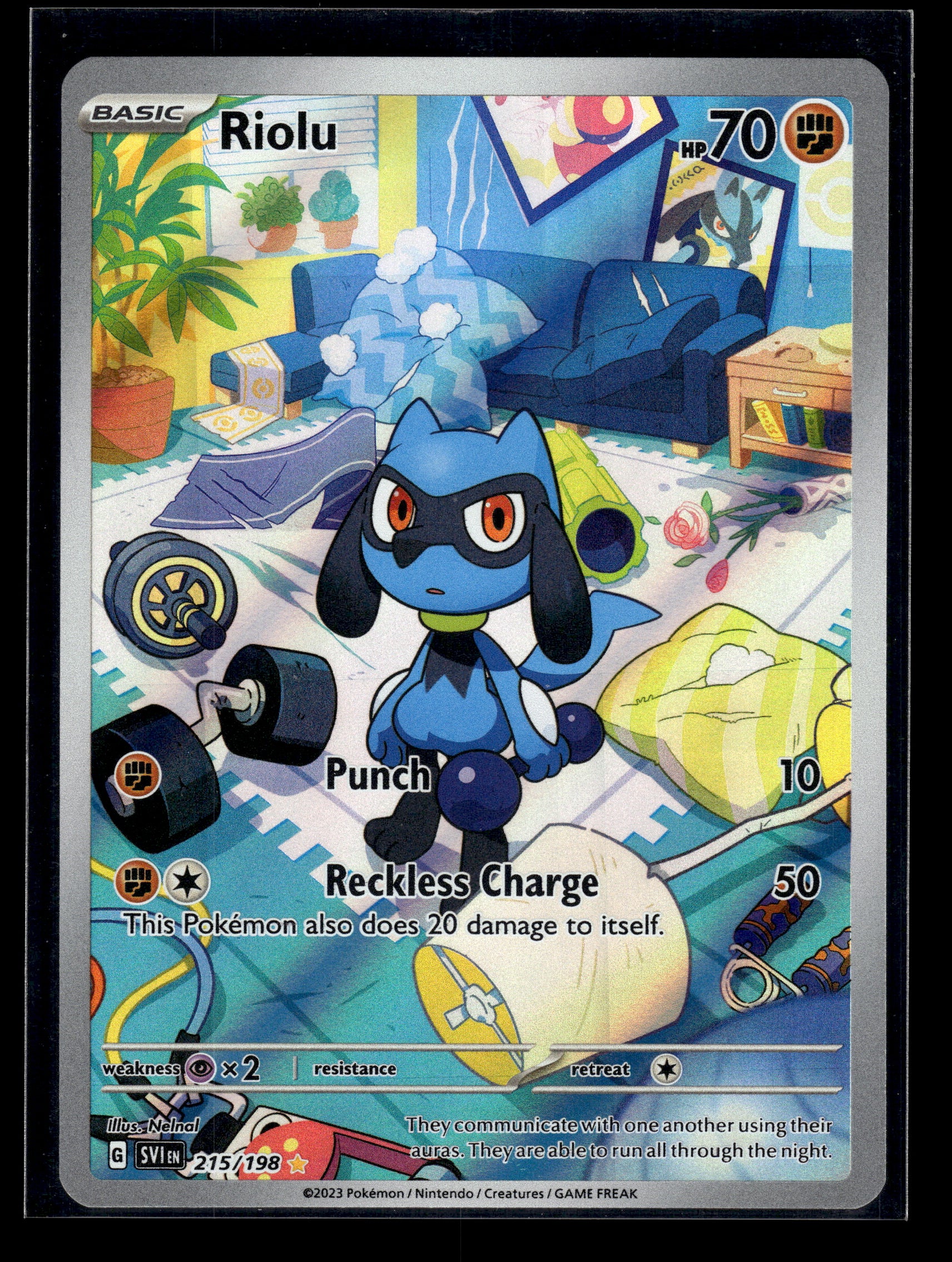 Riolu #215/198 Scarlet & Violet Base Set LP