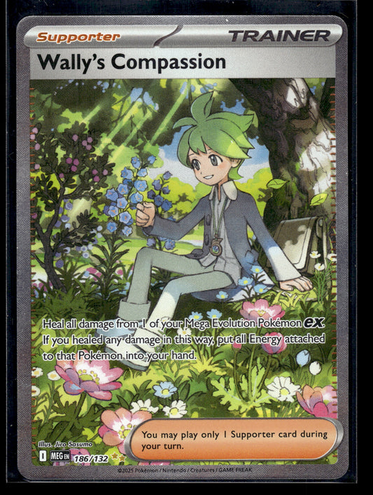 Wally's Compassion #186/132 Mega Evolution NM