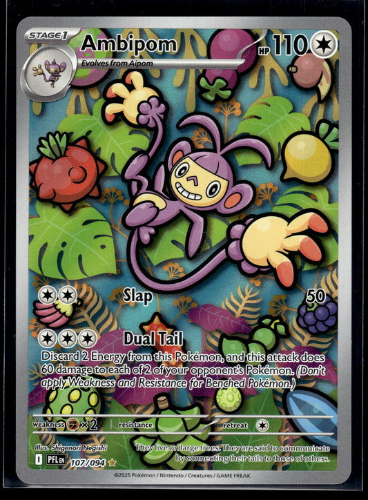 Ambipom #107/094 Phantasmal Flames NM