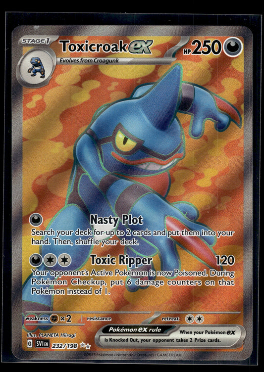 Toxicroak ex #232/198 Scarlet & Violet Base Set LP