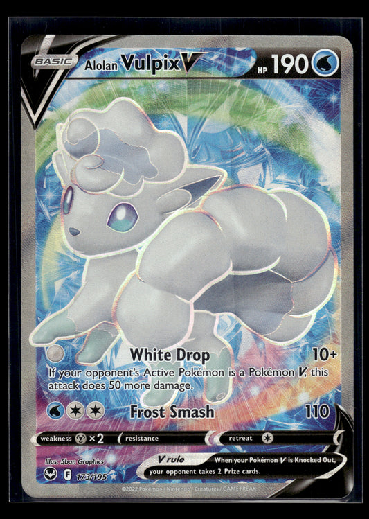 Alolan Vulpix V #173/195 Silver Tempest VLP
